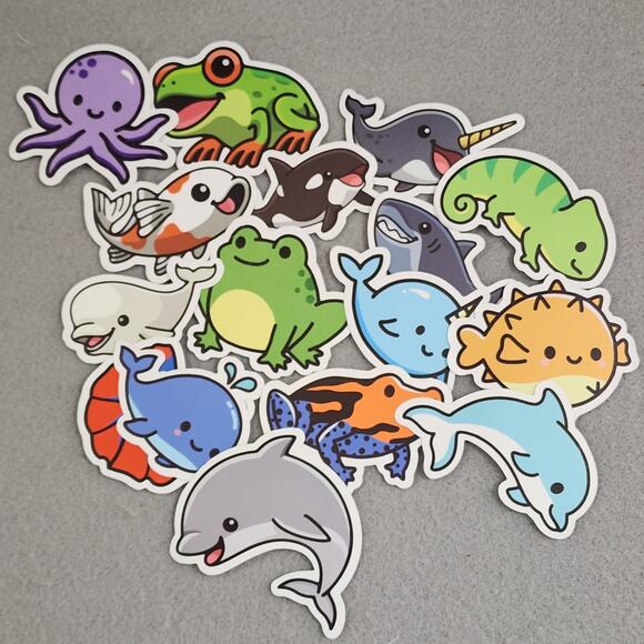 Various Cartoon Animal Stickers Scrapbooking Arts Craft (Lot A) - Picture 3 of 3